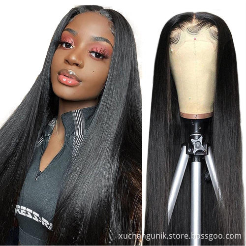 Uniky 150% 180% Density HD Full Lace Human Hair Wigs For Black Women,Wholesale Brazilian Virgin Hair Transparent Lace Front Wig